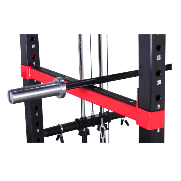Full Power Rack with Lats Cable Machine and Options - DirectHomeGym
