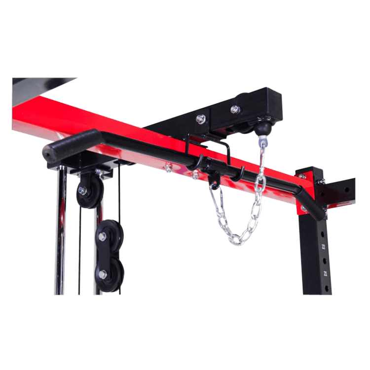 Full Power Rack with Lats Cable Machine and Options - DirectHomeGym
