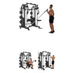 Massfit G7 Pro Functional Trainer, Power Rack, Smith - DirectHomeGym