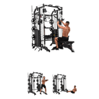 Massfit G7 Pro Functional Trainer, Power Rack, Smith - DirectHomeGym