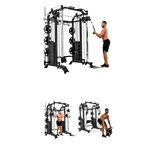 Massfit G7 Pro Functional Trainer, Power Rack, Smith - DirectHomeGym