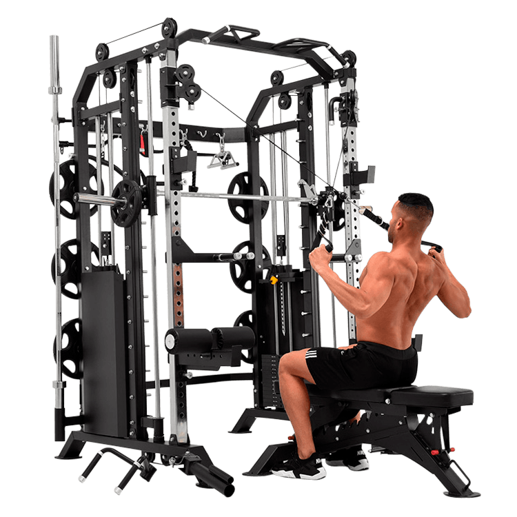 Massfit G7 Pro Functional Trainer, Power Rack, Smith - DirectHomeGym