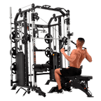 Massfit G7 Pro Functional Trainer, Power Rack, Smith - DirectHomeGym