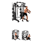Massfit G7 Pro Functional Trainer, Power Rack, Smith - DirectHomeGym