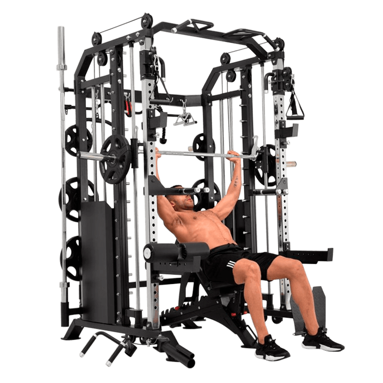 Massfit G7 Pro Functional Trainer, Power Rack, Smith - DirectHomeGym