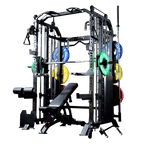 Massfit G7 Pro Functional Trainer, Power Rack, Smith - DirectHomeGym
