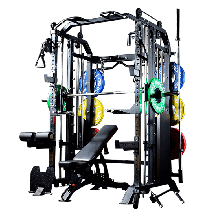 Massfit G7 Pro Functional Trainer, Power Rack, Smith - DirectHomeGym