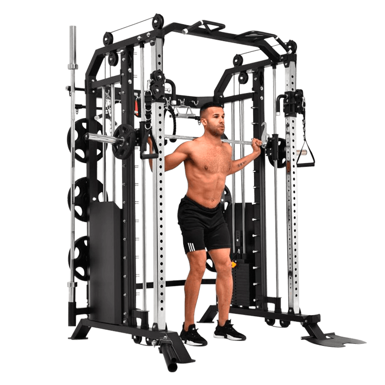 Massfit G7 Pro Functional Trainer, Power Rack, Smith - DirectHomeGym