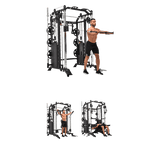 Massfit G7 Pro Functional Trainer, Power Rack, Smith - DirectHomeGym