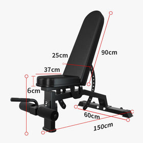 Black FID Adjustable Bench