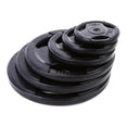 Tri-grip Rubber Coated Weight Plates (2.5KG to 20KG) - Standard Size - DirectHomeGym