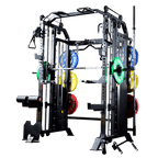 Massfit G7 Pro Functional Trainer, Power Rack, Smith - DirectHomeGym