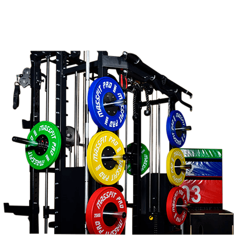 Massfit G7 Pro Functional Trainer, Power Rack, Smith - DirectHomeGym