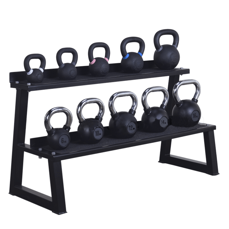 Kettlebells Storage Shelf Rack (2 Tier) - DirectHomeGym