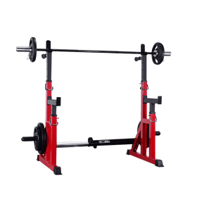 Squat Bench Dip Adjustable Spotter Rack - DirectHomeGym