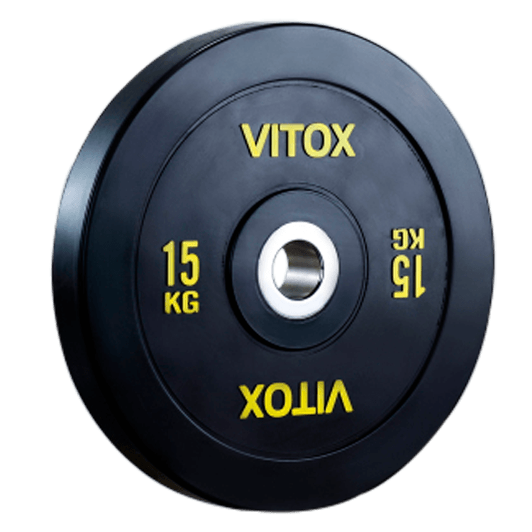 Black Bumper Plates with Colored Word Markings (5KG  to 25KG) - DirectHomeGym