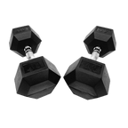 Fixed Hexagon Dumbbells (1 - 50KG) - DirectHomeGym