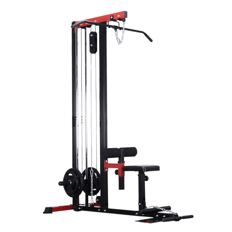 Lats Pull down and Row Machine with Seat - DirectHomeGym