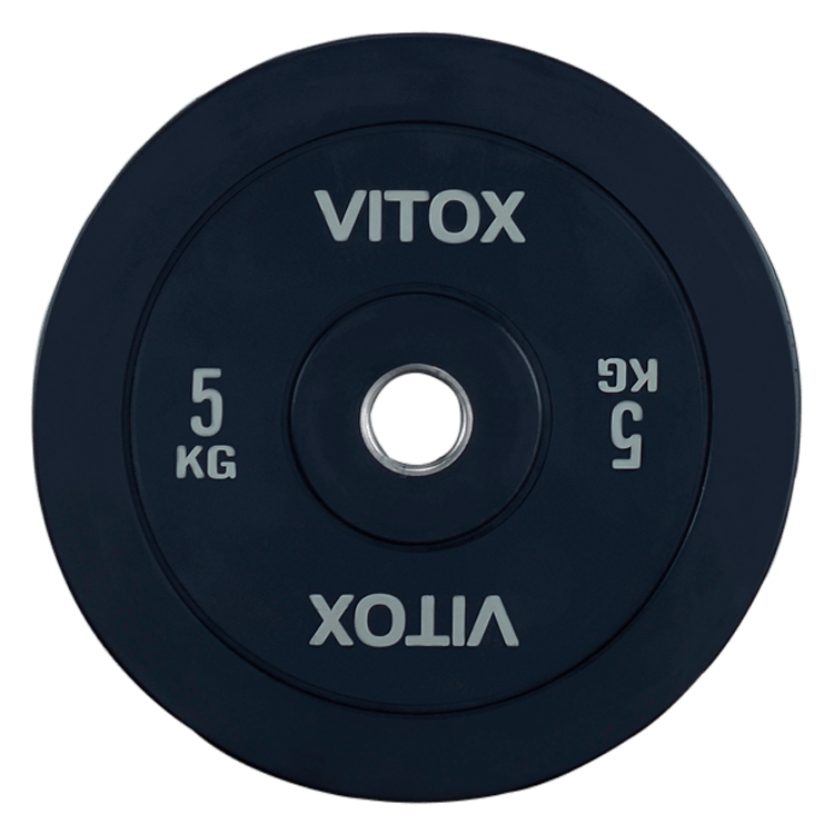 Black Bumper Plates with Colored Word Markings (5KG  to 25KG) - DirectHomeGym